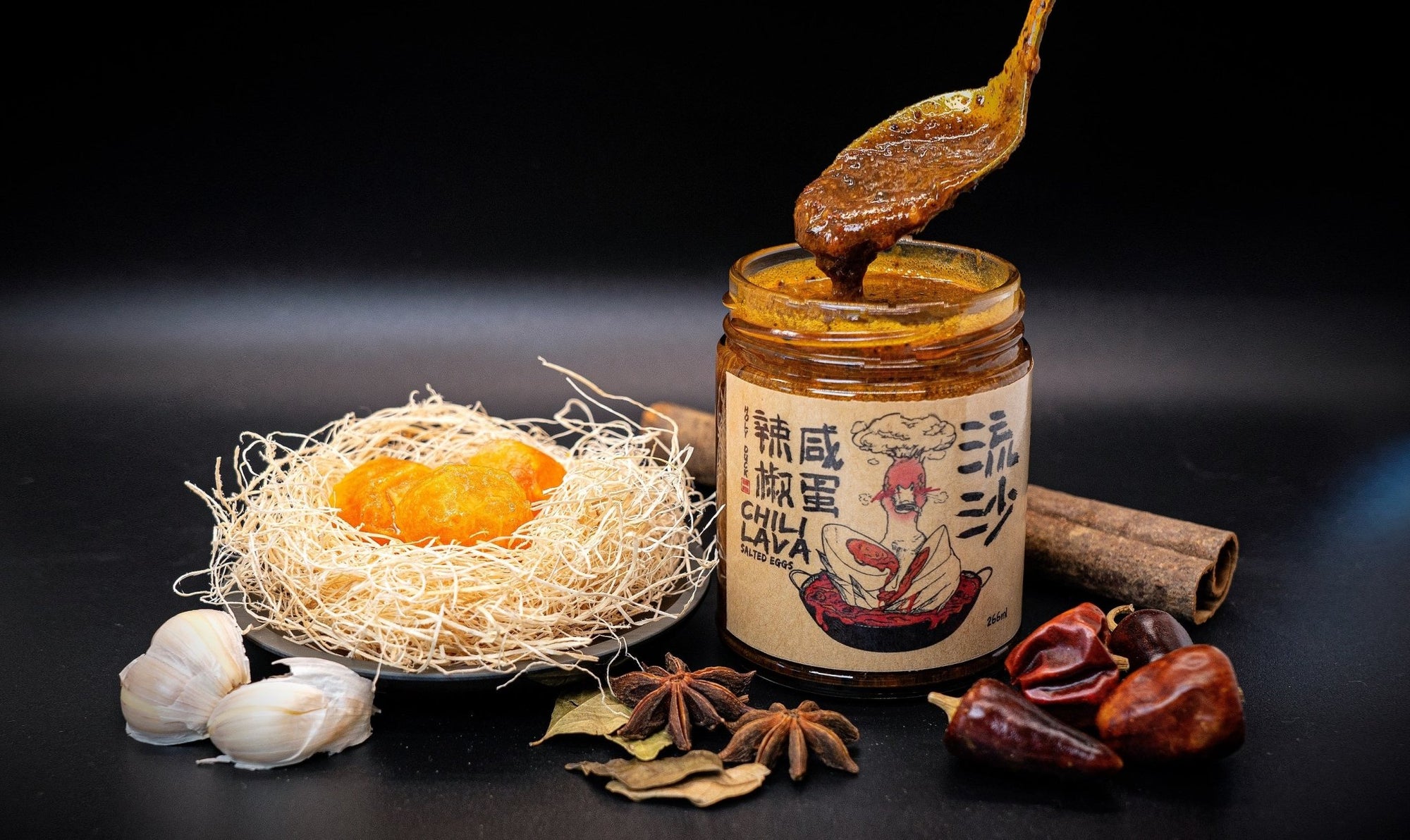 Holy Duck Chili Lava Salted Eggs - Gourmet Condiments - Holy Duck Chili Oil Ltd