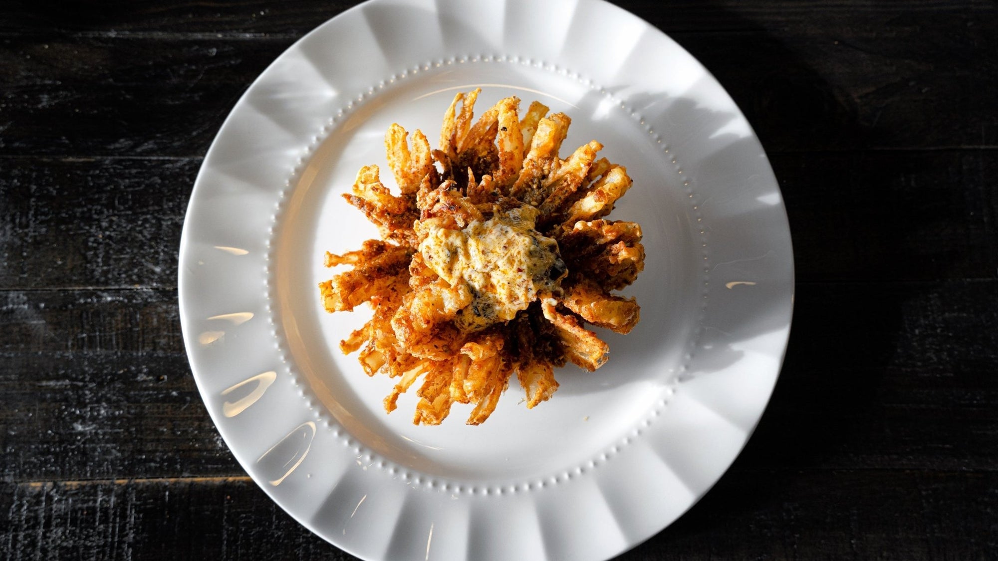 Holy Blooming Onion with Sum Dipping Sauce - Holy Duck Chili Oil Ltd